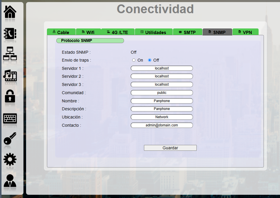 Configuración SNMP