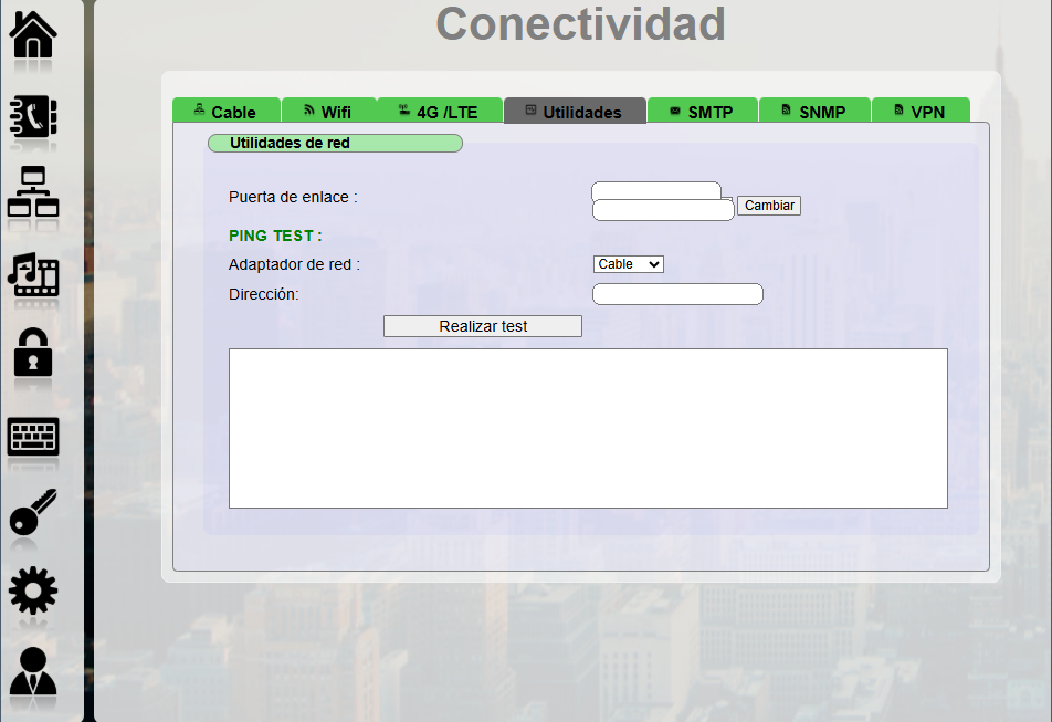 Utilidades de red y prueba ping