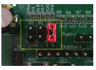 Detalle de los puentes de configuración del PANPHONE IP CSIP V6