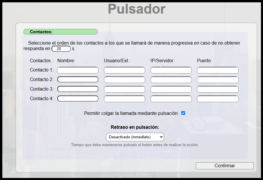Contactos de pulsador